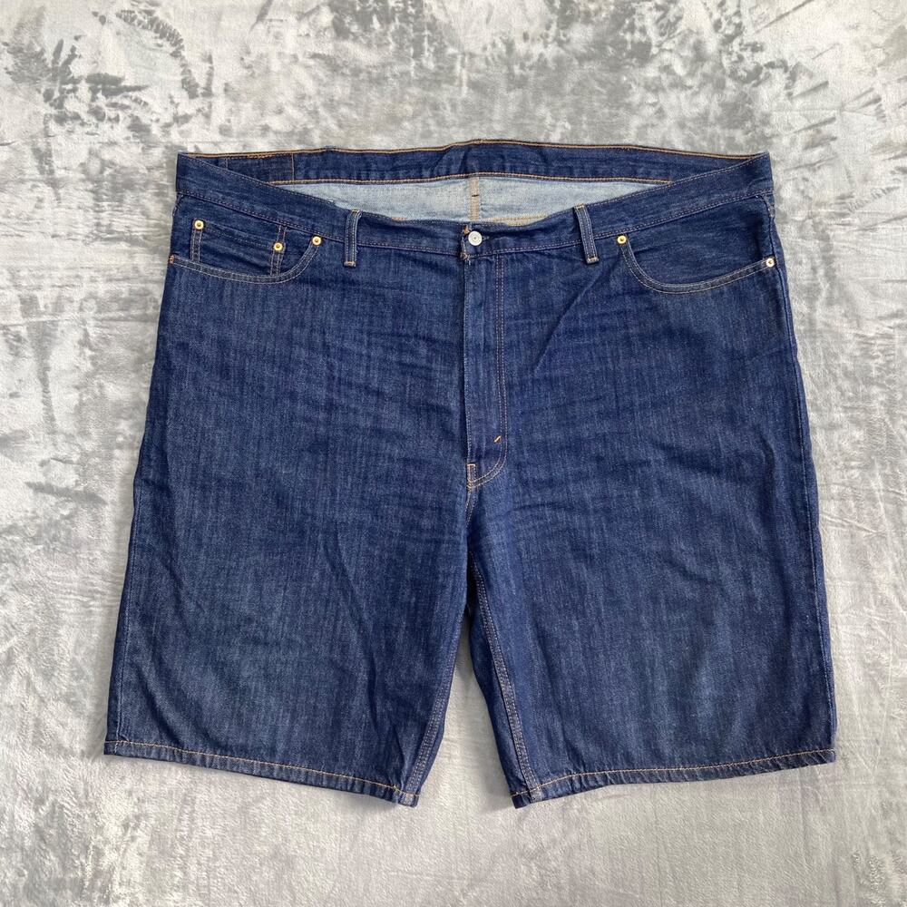 Levi's‎ Denim Shorts Men's Size 50 Blue Dark Wash Jorts 11"